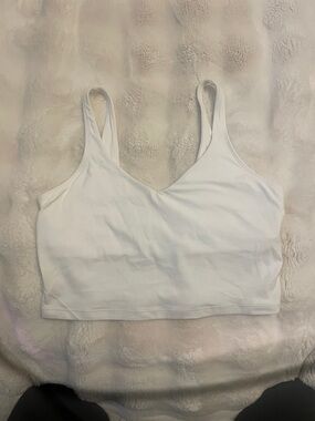Lululemon Align Cropped Sporty Tank White